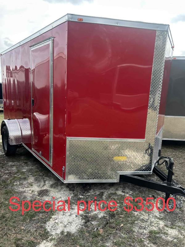 7x12 Single Axle Enclosed Cargo Trailer Best Quality Trailers for