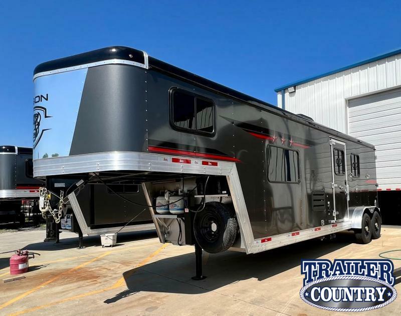 2022 Bison Trailers Silverado 7210 2 Horse Living Quarters Trailer