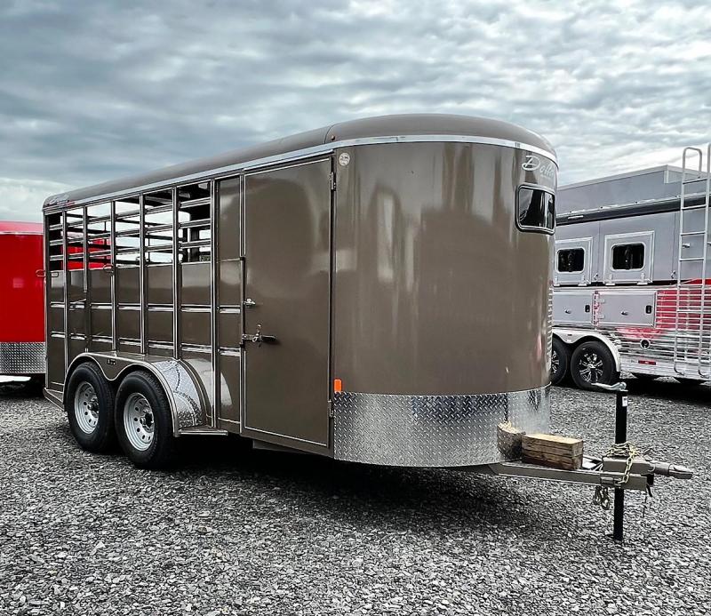 2022 Delta Manufacturing 500 3 HORSE COMBO Livestock Trailer Stock