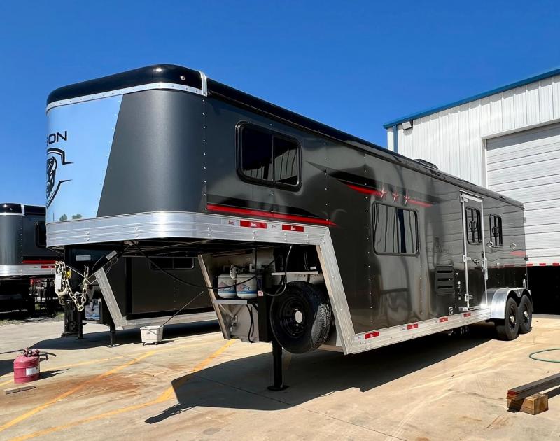 2022 Bison Trailers Silverado 7210 2 Horse Living Quarters Trailer 2022 CLOSEOUT! Two Horse