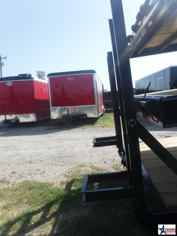 2022 TexLine 83x24 24ft 0726 Utility Open Equipment Gooseneck Flatbed Trailer Tugger Trailers