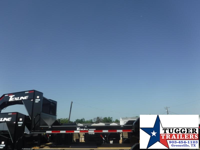 2022 TexLine 83x22 22ft Utility Open Equipment Gooseneck Flatbed Trailer Tugger Trailers