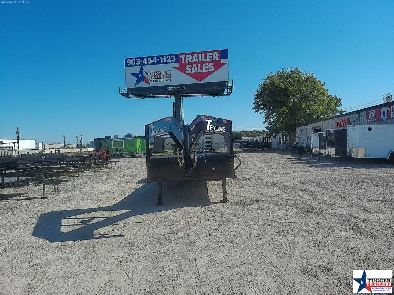 2023 TexLine 83X26 Gooseneck open Bobcat equipment trailer Tugger