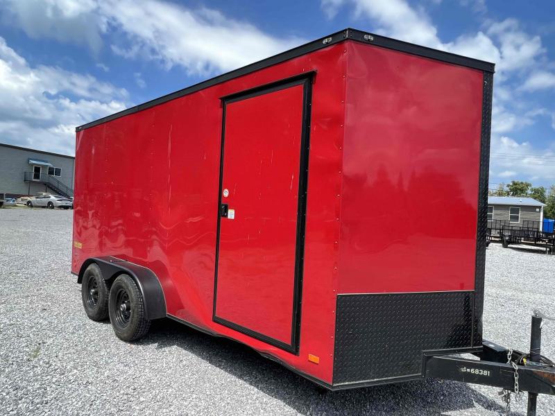 2021 Covered Wagon Trailers 7x16 TA Blackout REPO Enclosed Cargo