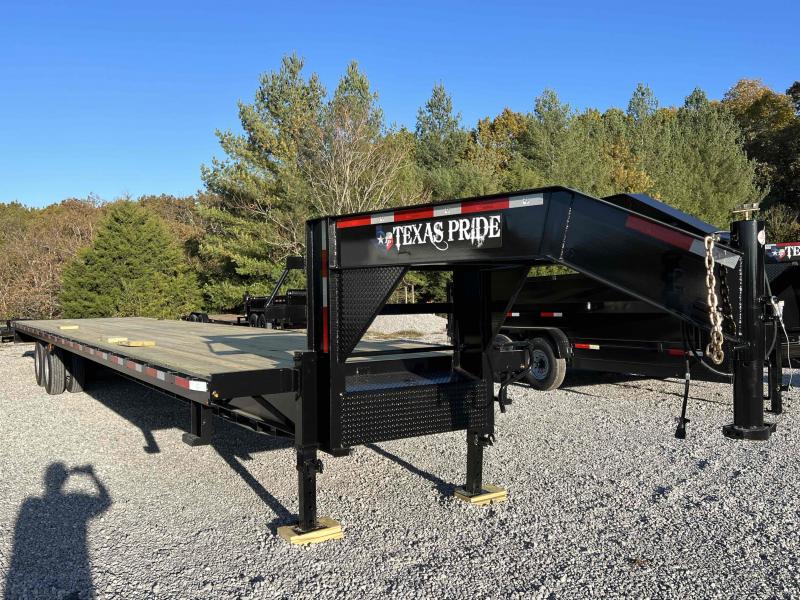 2023 Texas Pride Trailers 8x40 Gooseneck Flatbed G&C Trailer Sales