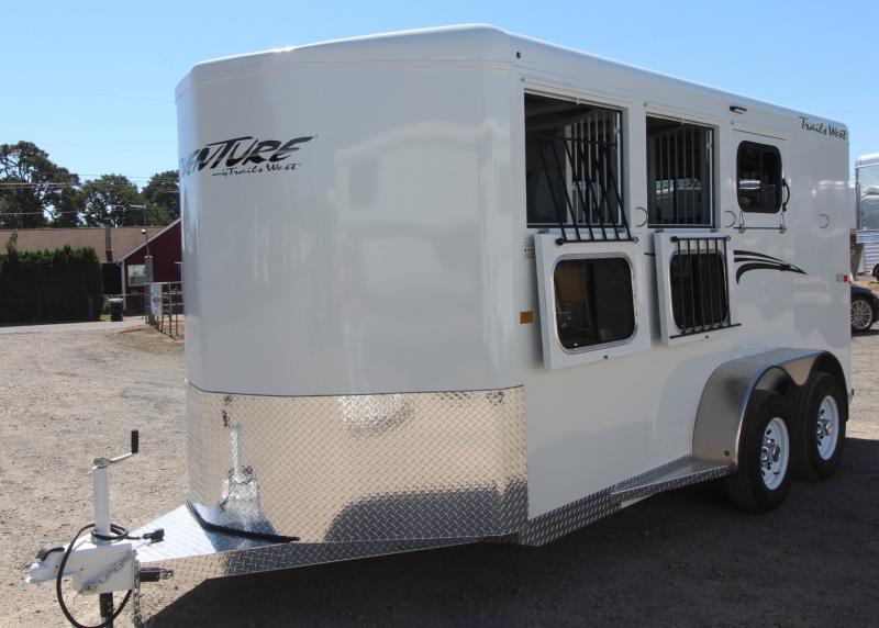 2024 Trails West Adventure MX II 3 Horse Trailer - Swing OUt Saddle