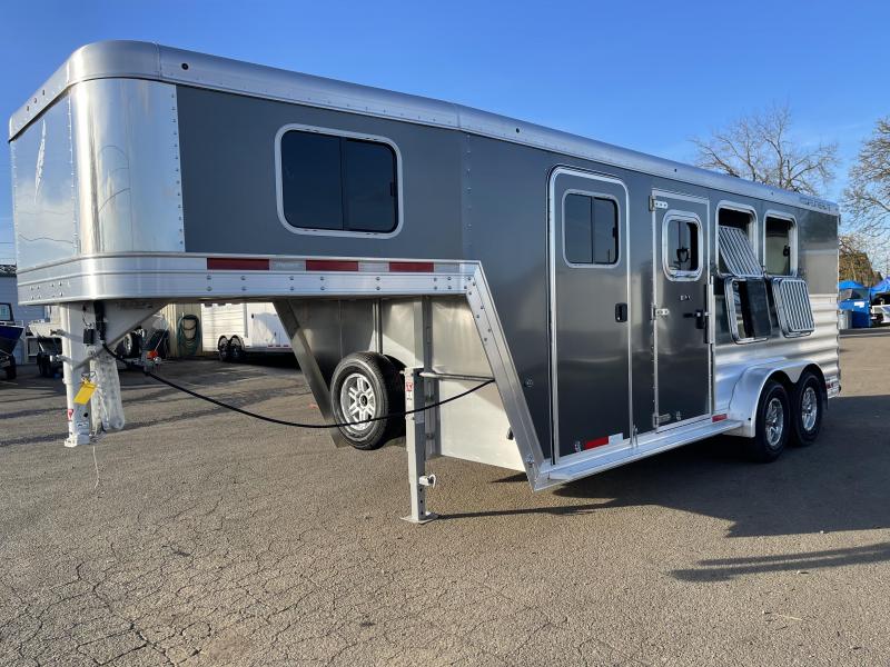2022 Featherlite 7541 3 Horse Gooseneck Drop Down Windows & Bars