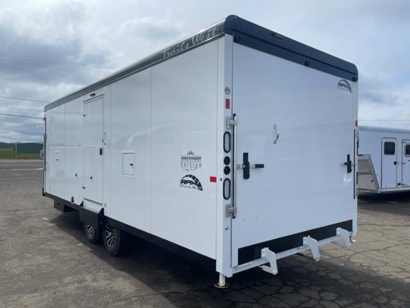 2023 Trails West RPM 28' Snowmobile Trailer REDUCED PRICE!! Burandt Edition Power Rear Ramp