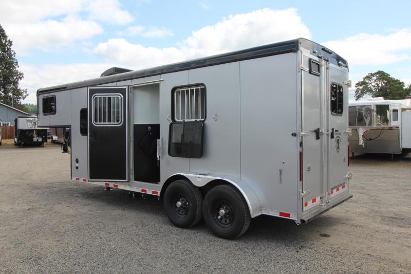 2023 Bison Ranger 7206LE 6ft SW Living Quarters 2 Horse Trailer Horse
