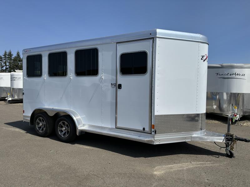 2022 Exiss Express SS 3 Horse Bumper Pull Easy Care Flooring Drop