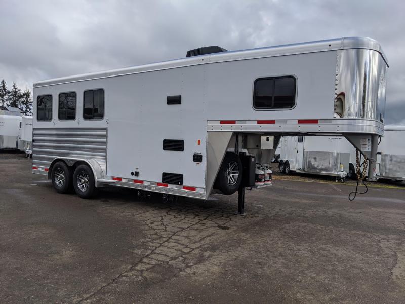 2020 Exiss 7304 LQ Horse Trailer Power AwningEasy Care FlooringAll