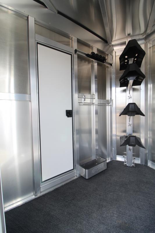 2023 Exiss 730 Extra Tall 7'8" Tall 3 Horse Aluminum Trailer