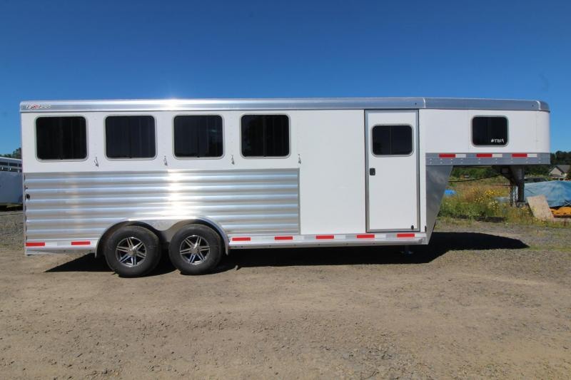 2022 Exiss Express XT 4 Horse Gooseneck Trailer Solid Aluminum