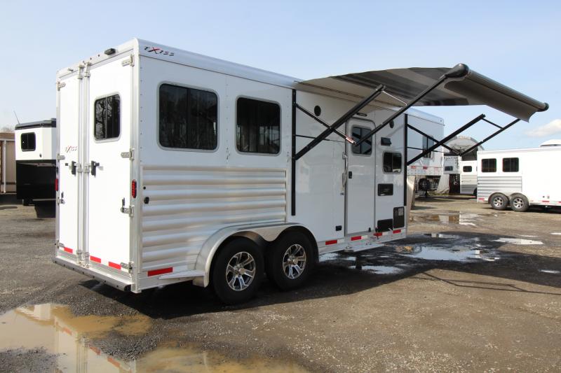 2023 Exiss Escape 7206 6ft SW Living Quarters 2 Horse Aluminum