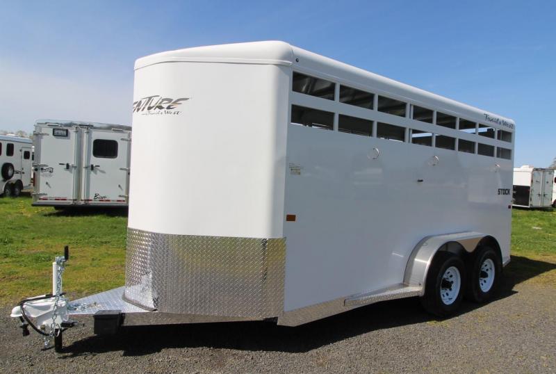 2023 Trails West Adventure II 17 ft. Stock Livestock Trailer Horse