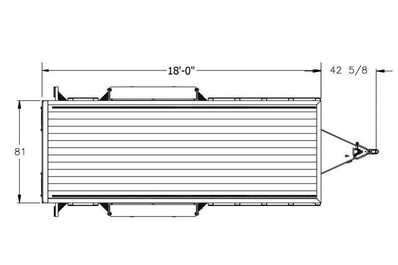 2023 Featherlite 3182 18' Flatbed Trailer Removable aluminum fenders Rub rail welded to