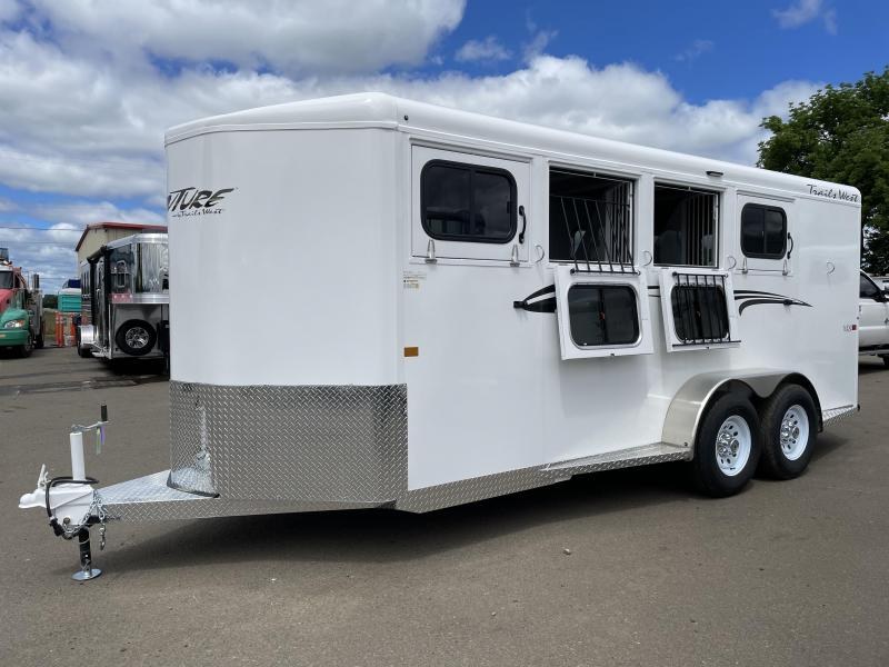2023 Trails West Adventure MX 4 Horse Bumper Pull Rear Windows Swing