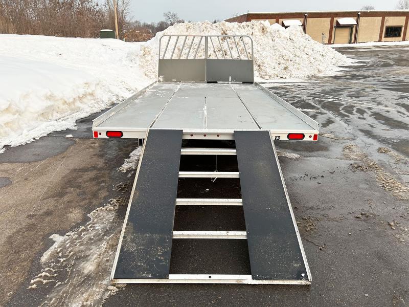 Aluma 8616 8.5x16 3Place Aluminum Snowmobile Trailer with Brakes