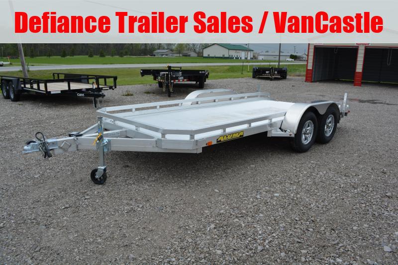 2022 Aluma 7816R 16' Aluminum Car Hauler Trailer Defiance Trailer