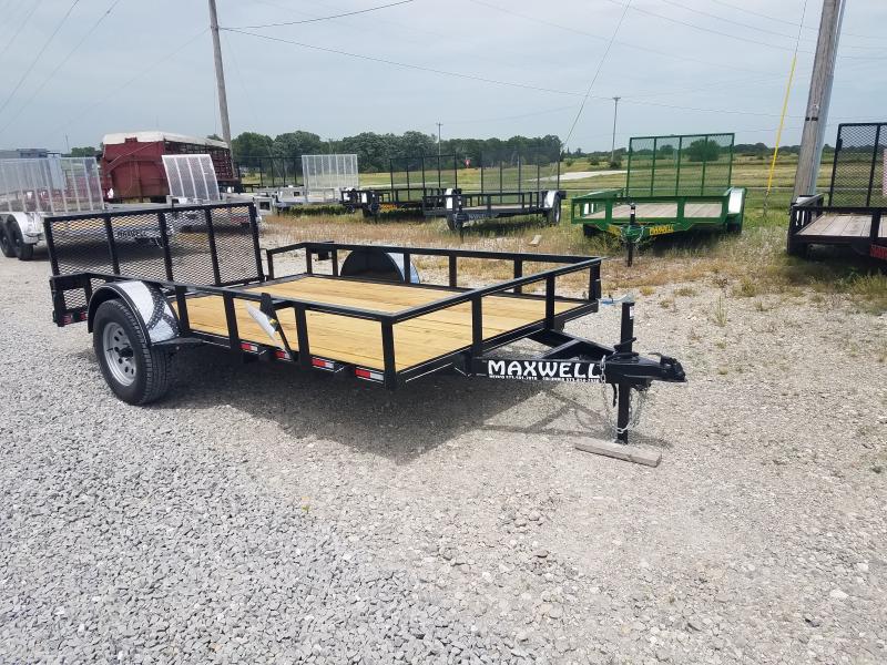 2022 Maxwell 77x12 Dovetail Utility Trailer Maxwell Trailers in