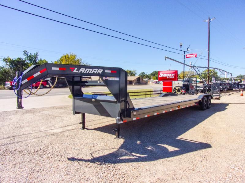 2022 LAMAR 102" X 36' HD GOOSENECK LOWBOY / CAR HAULER GVWR 14K