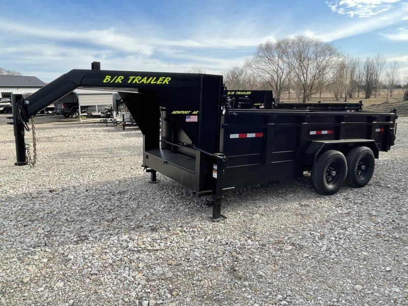 2023 B/R Trailer 82x14 14K Gooseneck Dump Trailer Rowe Motors and