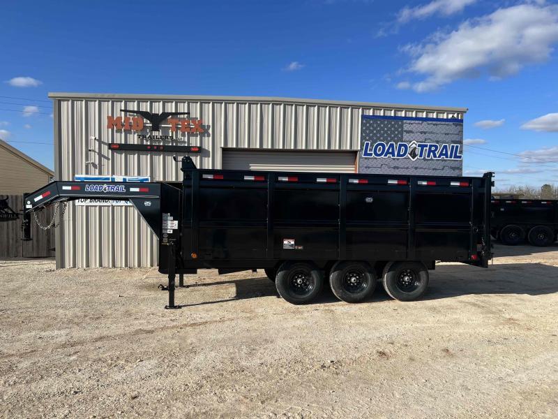 96" X 16' TRIPLE AXLE GOOSENECK DECK OVER DUMP Mid Tex Trailers For