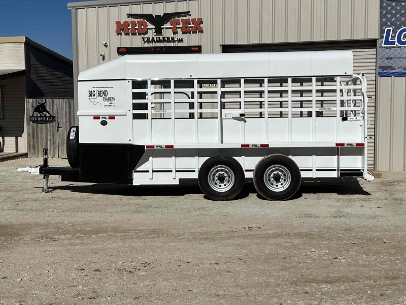 2022 Big Bend BP 16'x6' Livestock Trailer Mid Tex Trailers For Sale