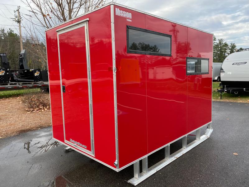 2023 Mission 6x10 Ice Shack w/Tow Hitch, Windows, & Roof Vent Central