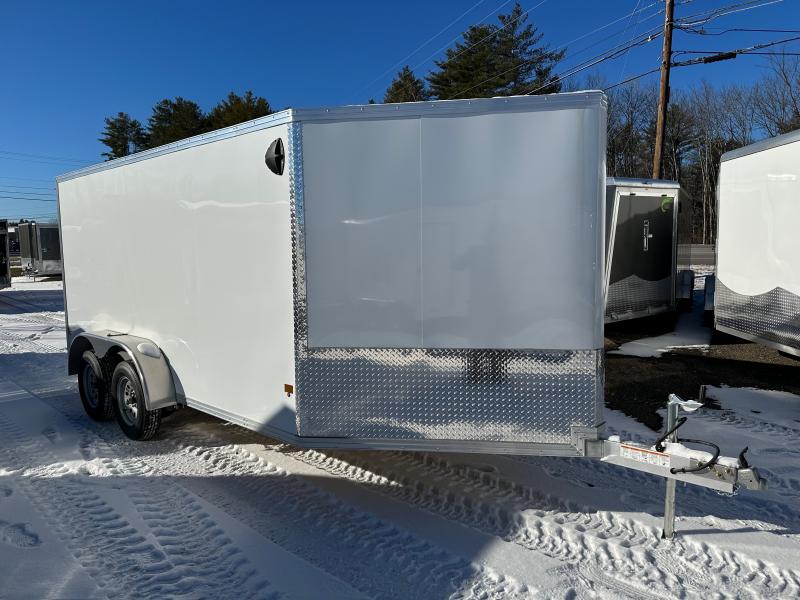2023 EZ Hauler 7x14 Aluminum 2Place Drive In/Out Snowmobile Trailer w