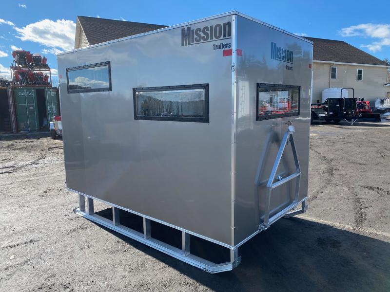 2023 Mission 5x8 Ice Shack w/Tow Hitch, Windows, & Roof Vent Central