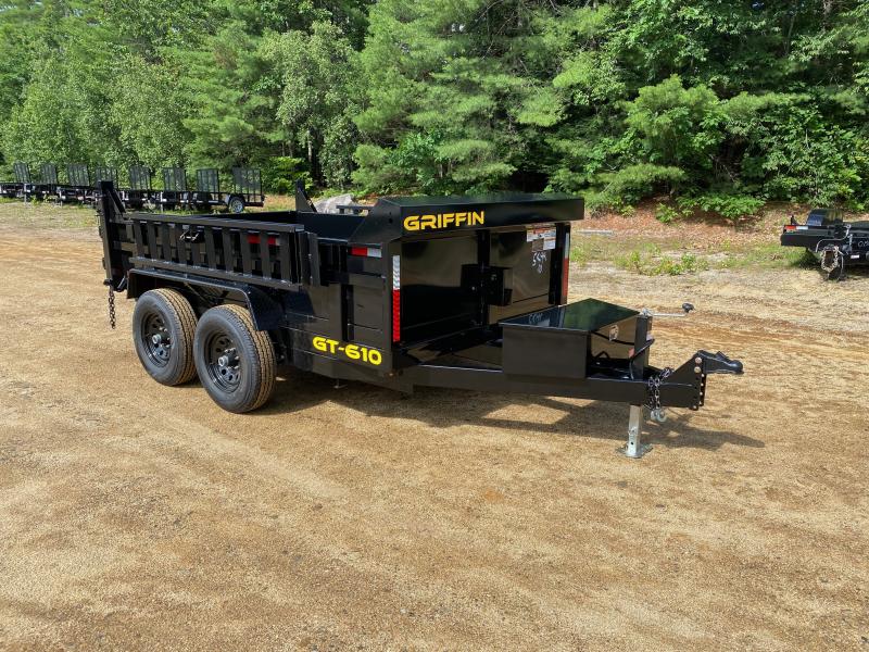 2023 Griffin 6x10 Powder Coated 10K Lowpro Dump Trailer w/Ramps