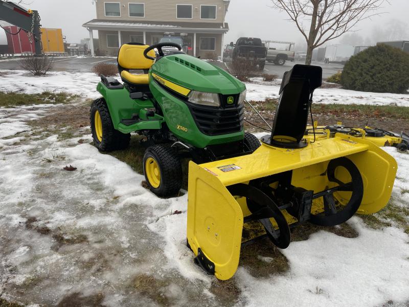 2018 John Deere X580 Tractor w/Mower Deck & Front Snowblower Central