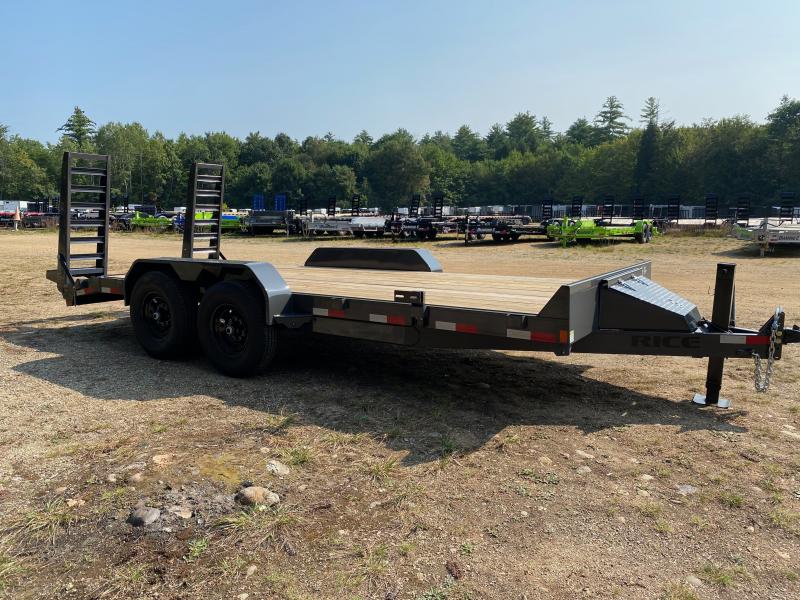 2023 Rice Trailers 7x18 14K LowPro Equipment Trailer w/Ramps & Toolbox