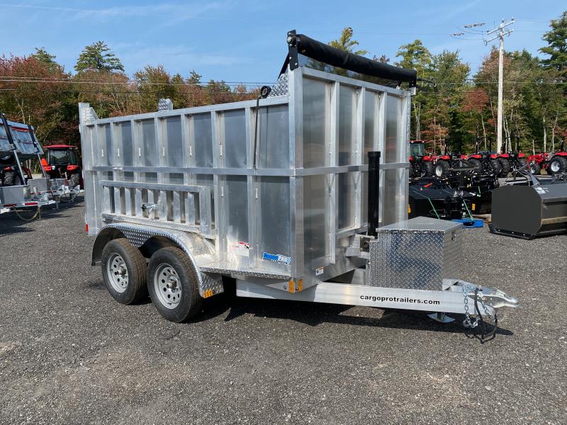 2024 CargoPro Trailers 6x10 Aluminum High Side 7k Dump Trailer w/Tarp & Ramp Kit Central NH