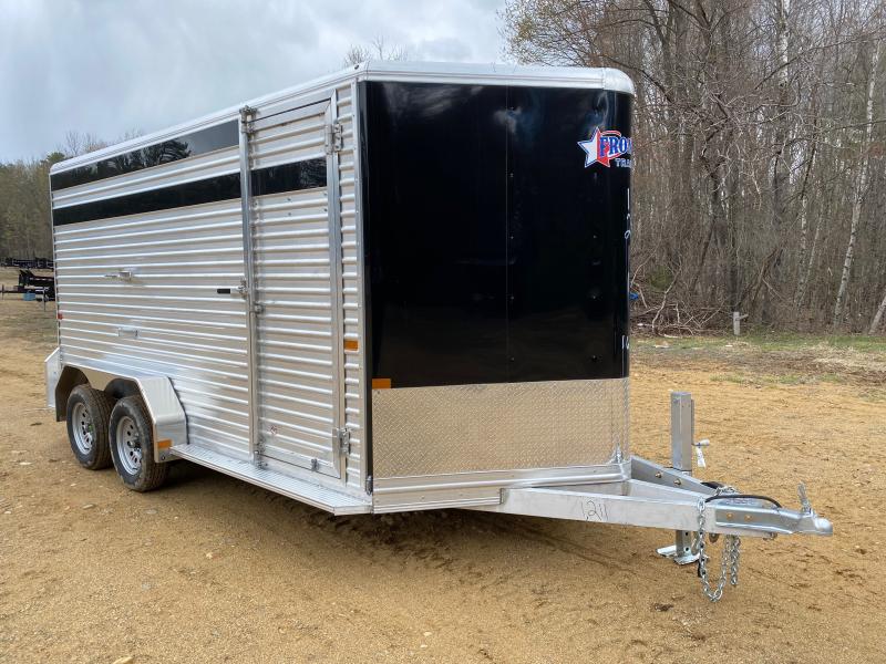 2023 Frontier Livestock 16'7" Lite Aluminum Livestock Trailer w/Extra  Height & Pedestal Jack | Central NH Trailers | Dump & Enclosed Trailer  Dealer NH