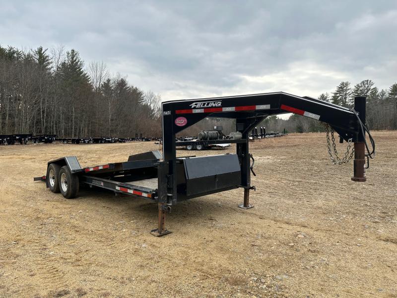 2014 Felling Trailers 7x22 Gooseneck 17.5K Lowpro Tilt Equipment