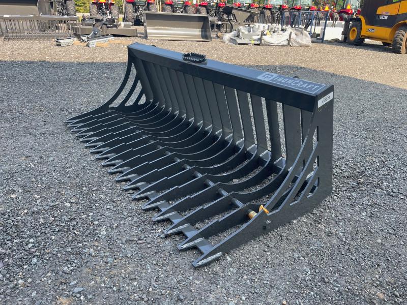 2023 Iron Craft 60" Compact Tractor Rock Bucket Central NH Trailers