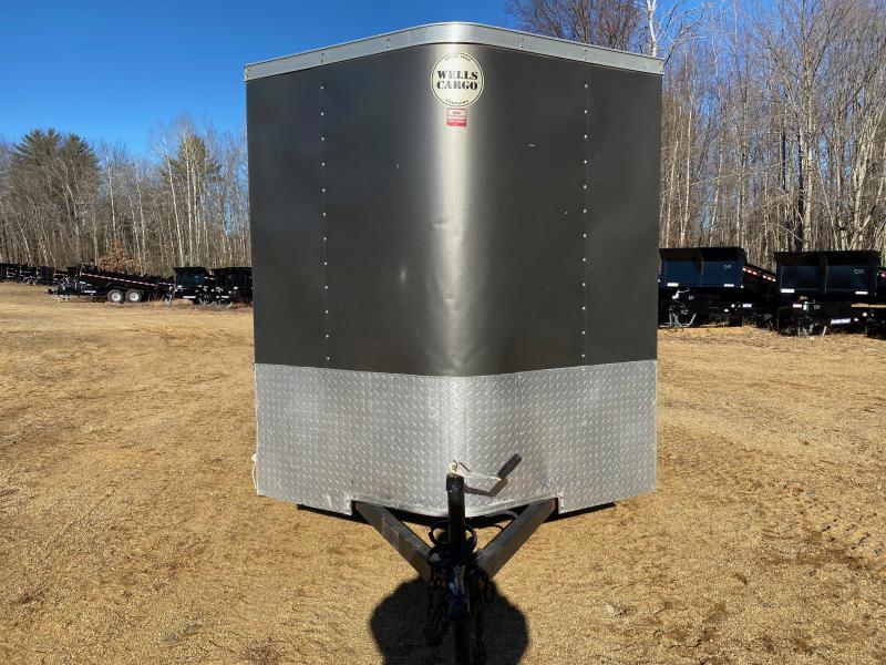 2015 Wells Cargo 6x10 Enclosed 3K Cargo Trailer w/Aluminum Wheels & Ramp Door Central NH