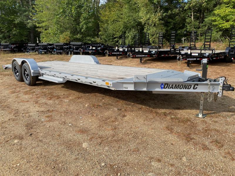 2023 Diamond C Trailers 7x22 Powder Coated 10K Car Hauler w/Winch Plate