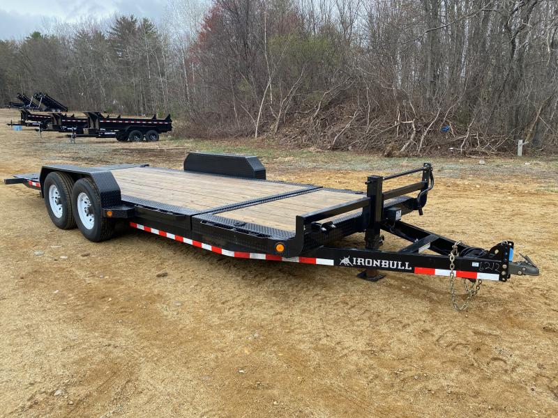 2022 Iron Bull 7x20 Powder Coated 14K Tilt Bed Equipment Trailer
