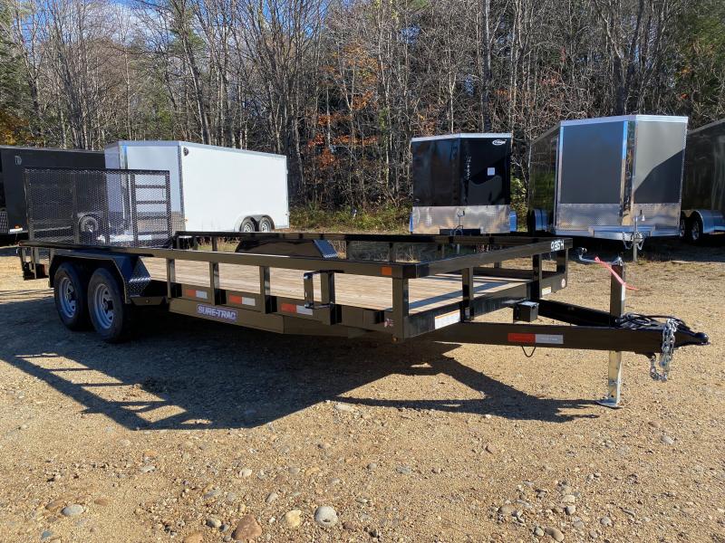 2023 SureTrac 7x20 Powder Coated 10K Landscape Trailer w/Ramp Gate