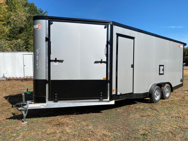2024 SnoPro Trailers 7.5x18+6 Aluminum 3Place Drive In/Out Snowmobile