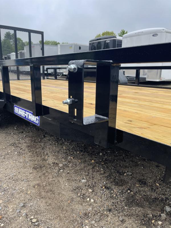 2023 SureTrac 7x16 7K Landscape Trailer w/Spring Assist Ramp Gate