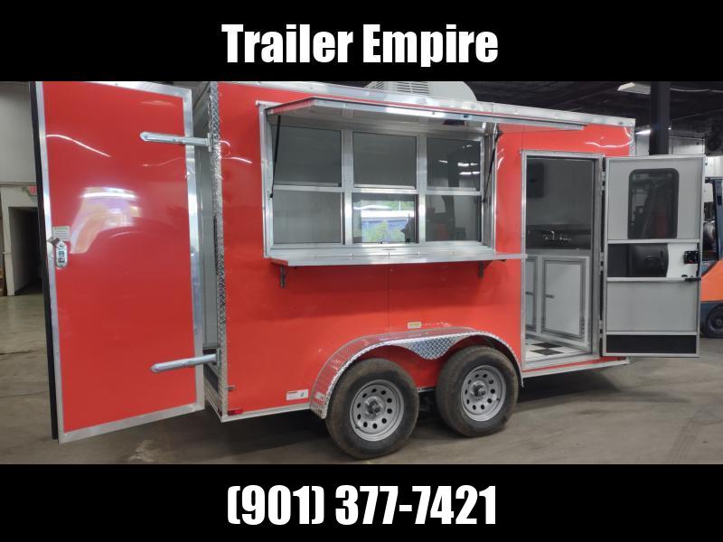 2023 Quality Cargo Orange 6 x 12 TA Concession Package Enclosed Trailer