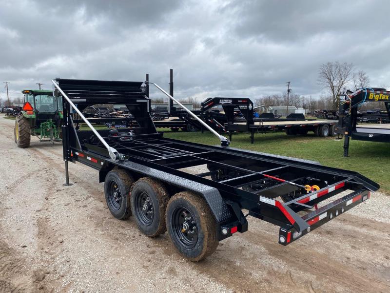 2022 MAXXD TRIPLE AXLE 21K ROLL OFF W/ HYDRO JACKS & POWER TARP BINS