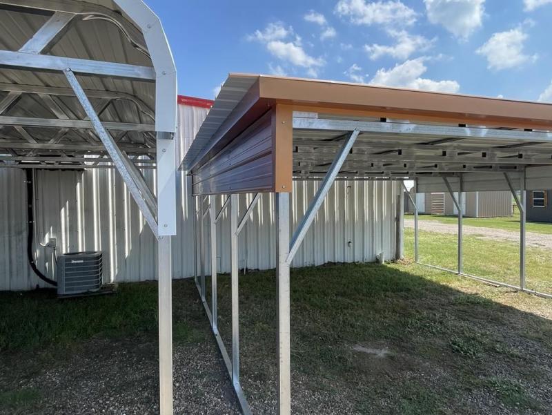 20' x 20' x 8' Flat Roof Carport Type B SE Texas Area Dealer Shop