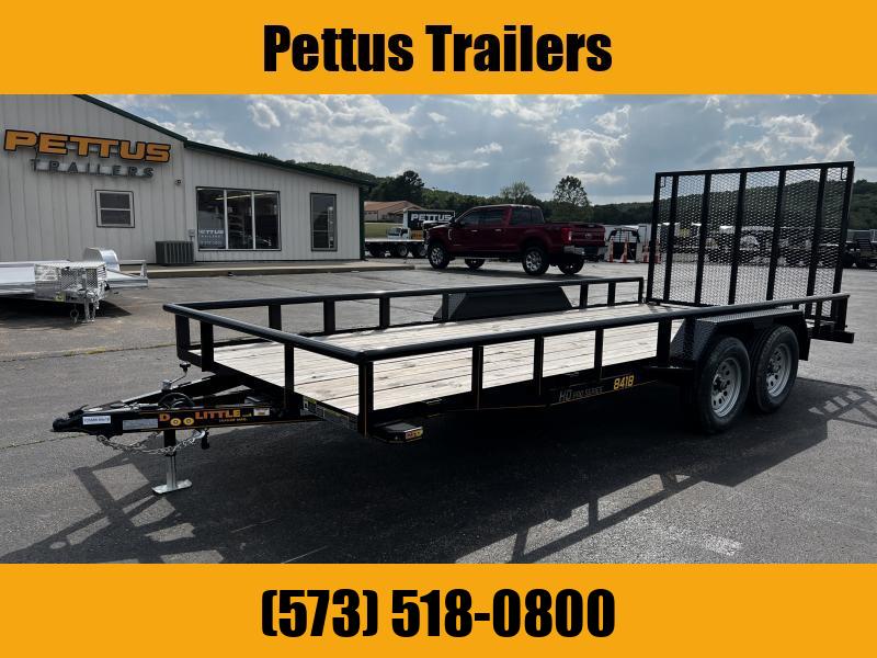 2023 Doolittle Trailer Mfg 18X7 UTIL Utility Trailer with EZ Lift Ramp