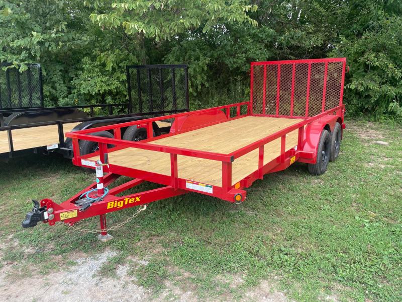 2024 Big Tex Trailers 70PI16XBK4RG2B RED Utility Trailer Buckeye