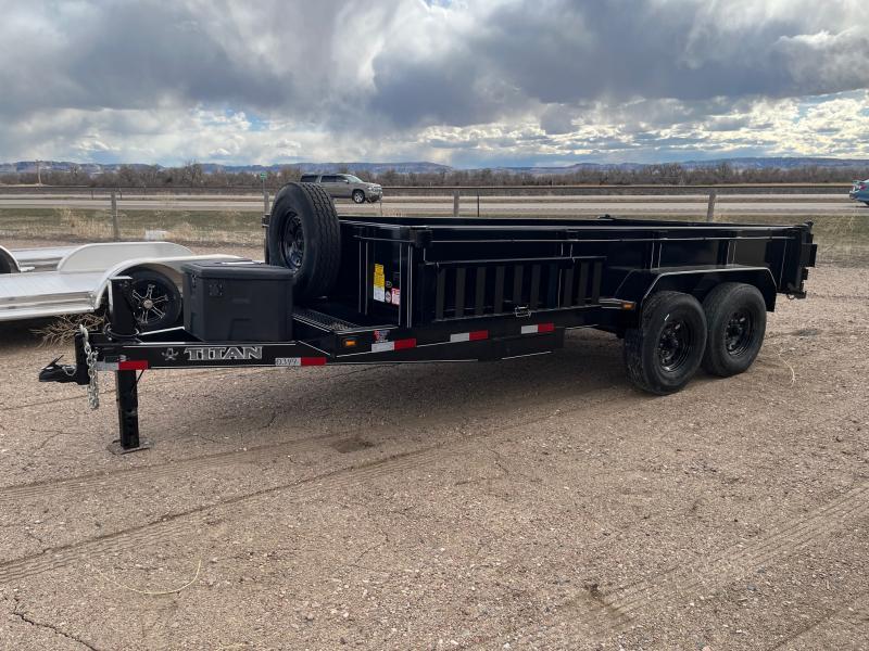 2023 Titan Trailers 14' BH Dump Trailer Bunkhouse Trailer Sales Scottsbluff, NE Come See